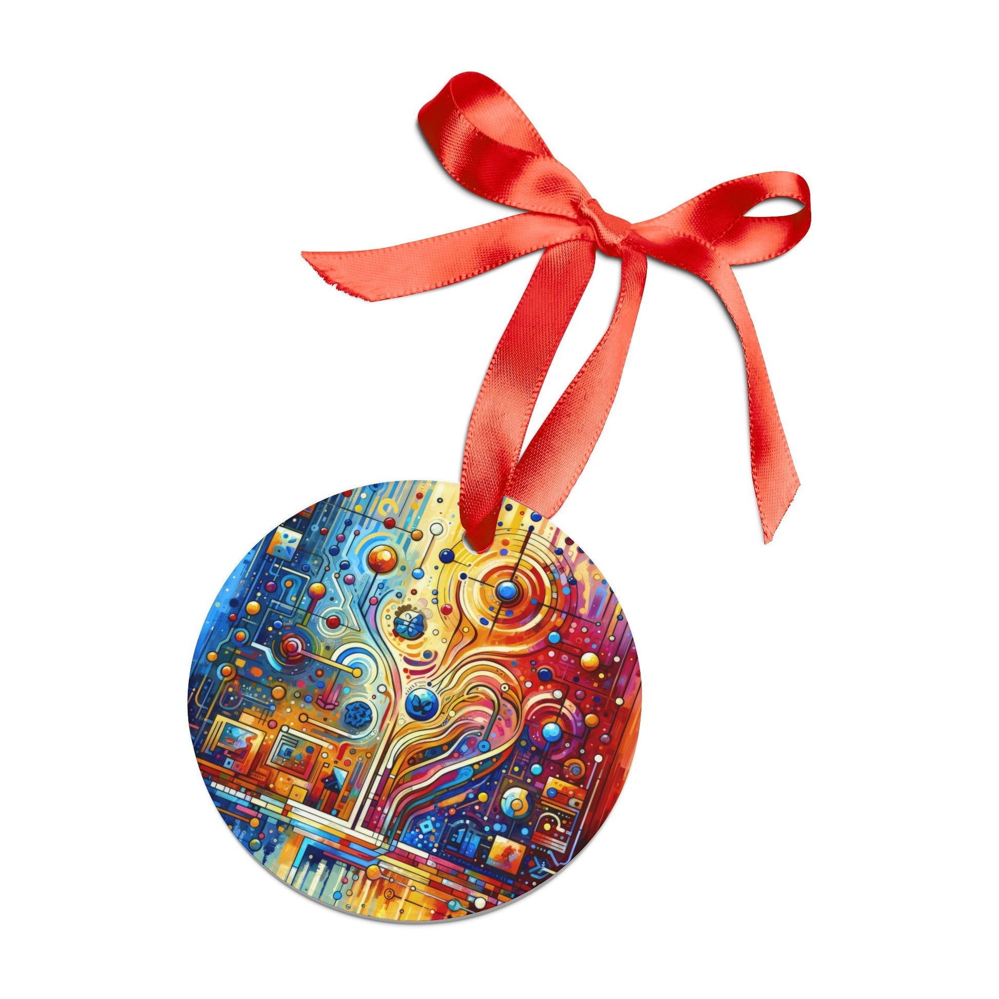 Supportive Divided Empathy Acrylic Ornament with Ribbon - ATUH.ART