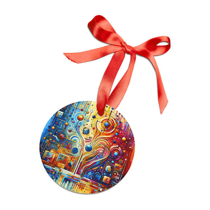 Supportive Divided Empathy Acrylic Ornament with Ribbon - ATUH.ART