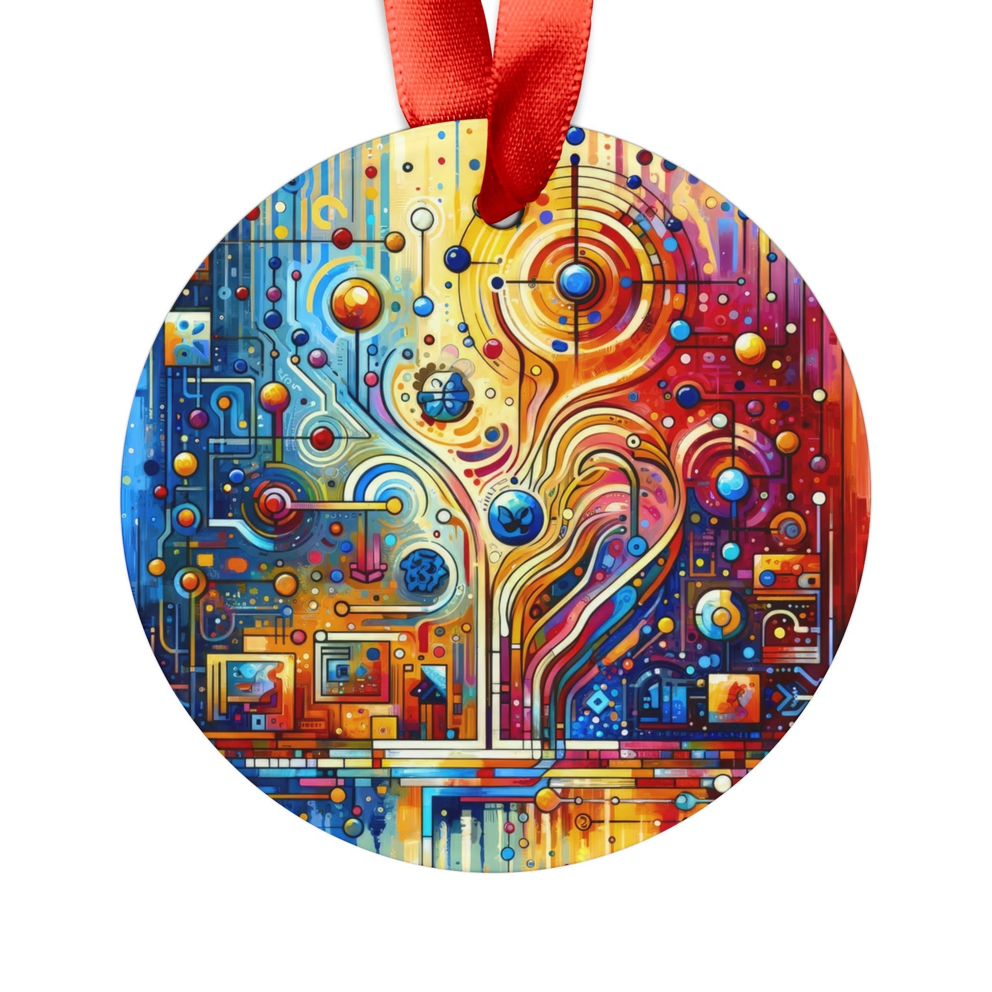 Supportive Divided Empathy Acrylic Ornament with Ribbon - ATUH.ART