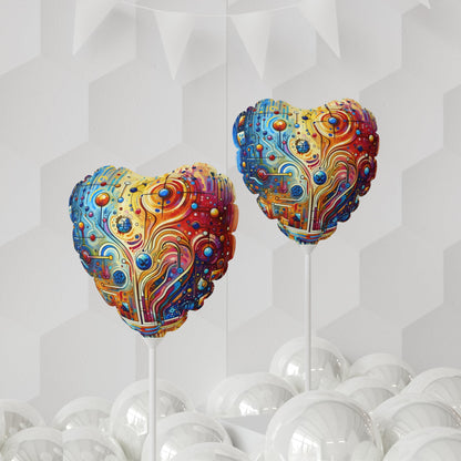 Supportive Divided Empathy Balloon (Round and Heart-shaped), 11" - ATUH.ART