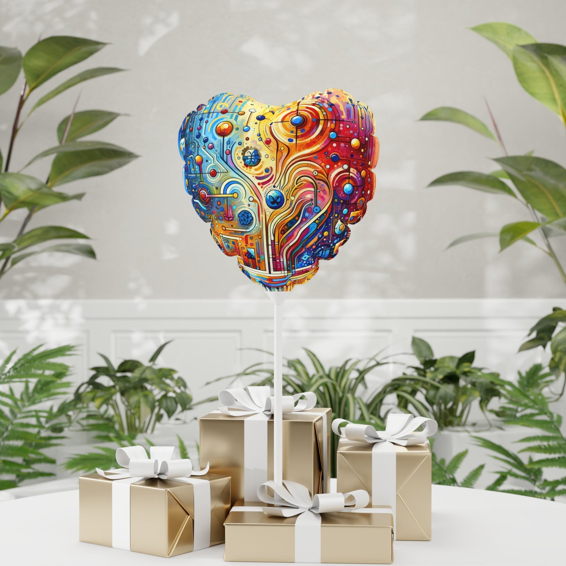 Supportive Divided Empathy Balloon (Round and Heart-shaped), 11" - ATUH.ART