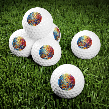Supportive Divided Empathy Golf Balls, 6pcs - ATUH.ART
