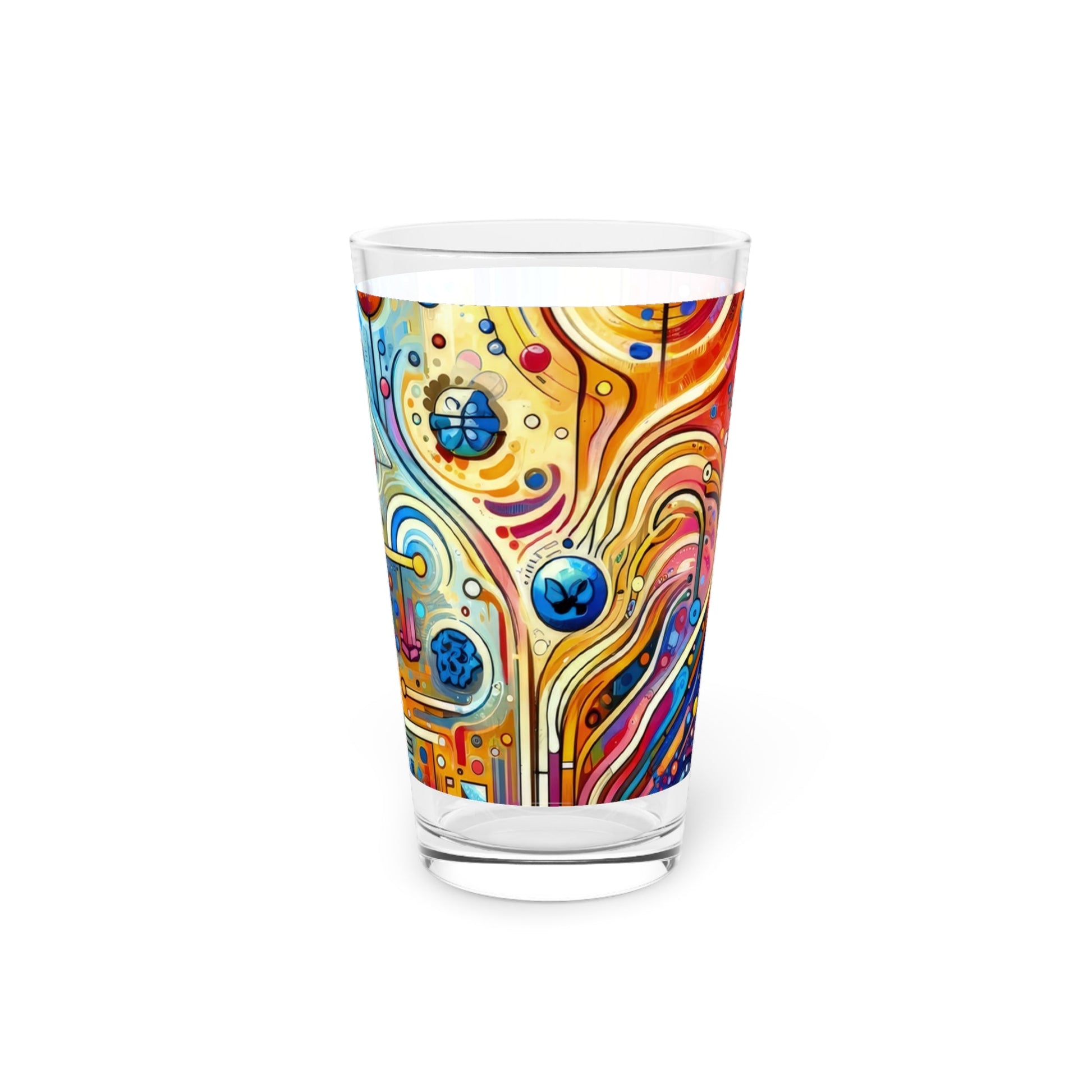 Supportive Divided Empathy Pint Glass, 16oz - ATUH.ART