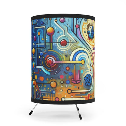 Supportive Divided Empathy Tripod Lamp with High-Res Printed Shade, US\CA plug - ATUH.ART