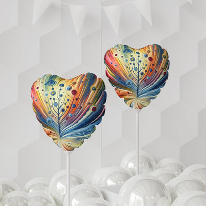 Sustainable Ripple Abstract Balloon (Round and Heart-shaped), 11" - ATUH.ART