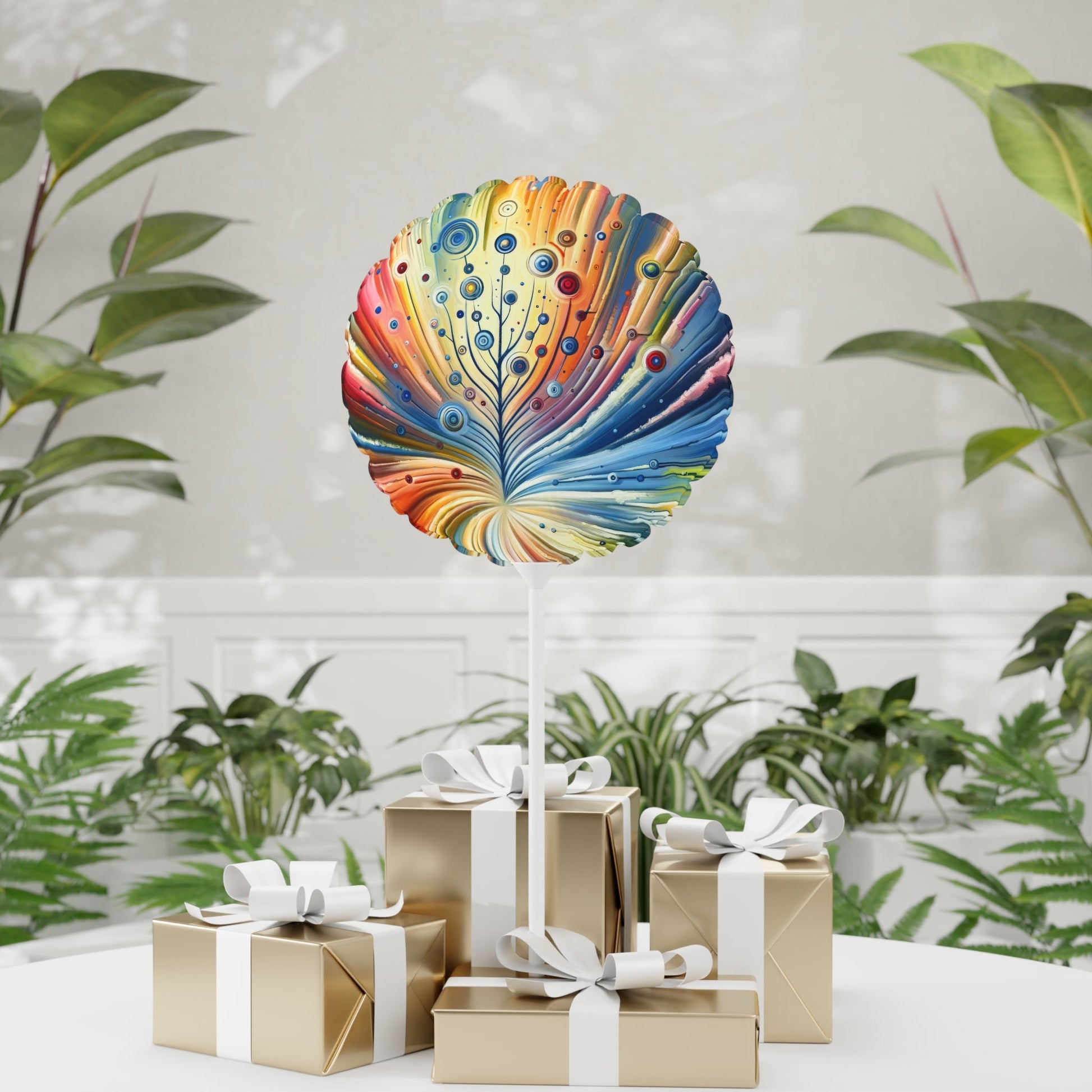 Sustainable Ripple Abstract Balloon (Round and Heart-shaped), 11" - ATUH.ART