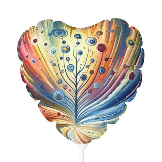 Sustainable Ripple Abstract Balloon (Round and Heart-shaped), 11" - ATUH.ART