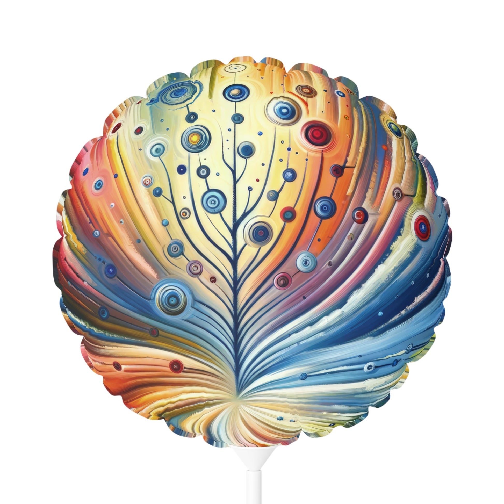 Sustainable Ripple Abstract Balloon (Round and Heart-shaped), 11" - ATUH.ART
