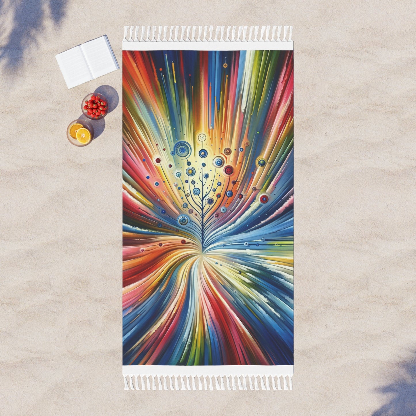Sustainable Ripple Abstract Boho Beach Cloth - ATUH.ART