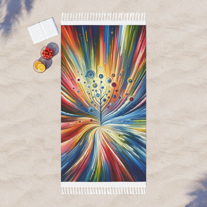 Sustainable Ripple Abstract Boho Beach Cloth - ATUH.ART