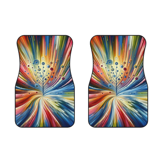 Sustainable Ripple Abstract Car Mats (2x Front) - ATUH.ART