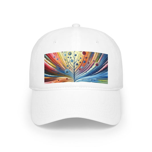 Sustainable Ripple Abstract Low Profile Baseball Cap - ATUH.ART