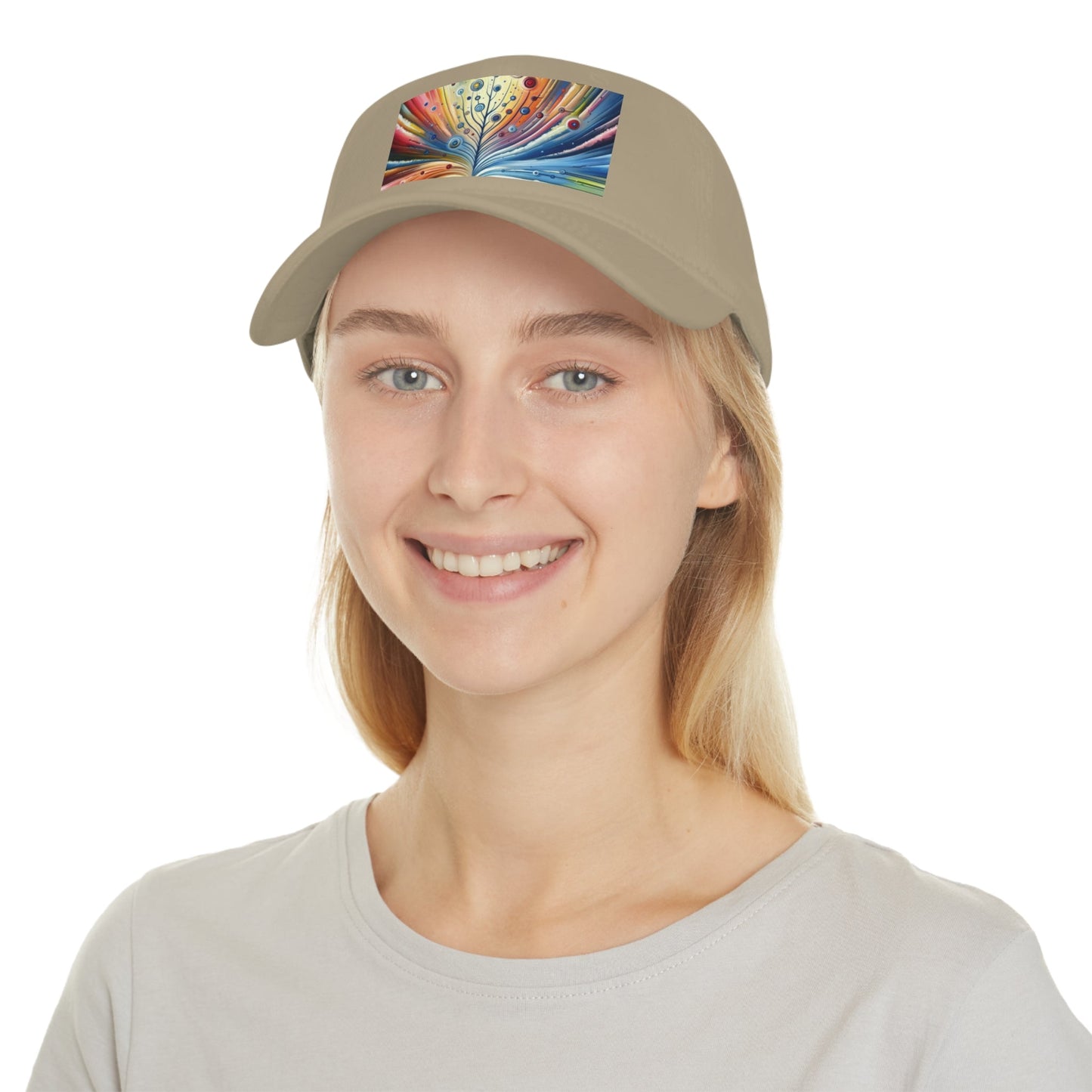 Sustainable Ripple Abstract Low Profile Baseball Cap - ATUH.ART