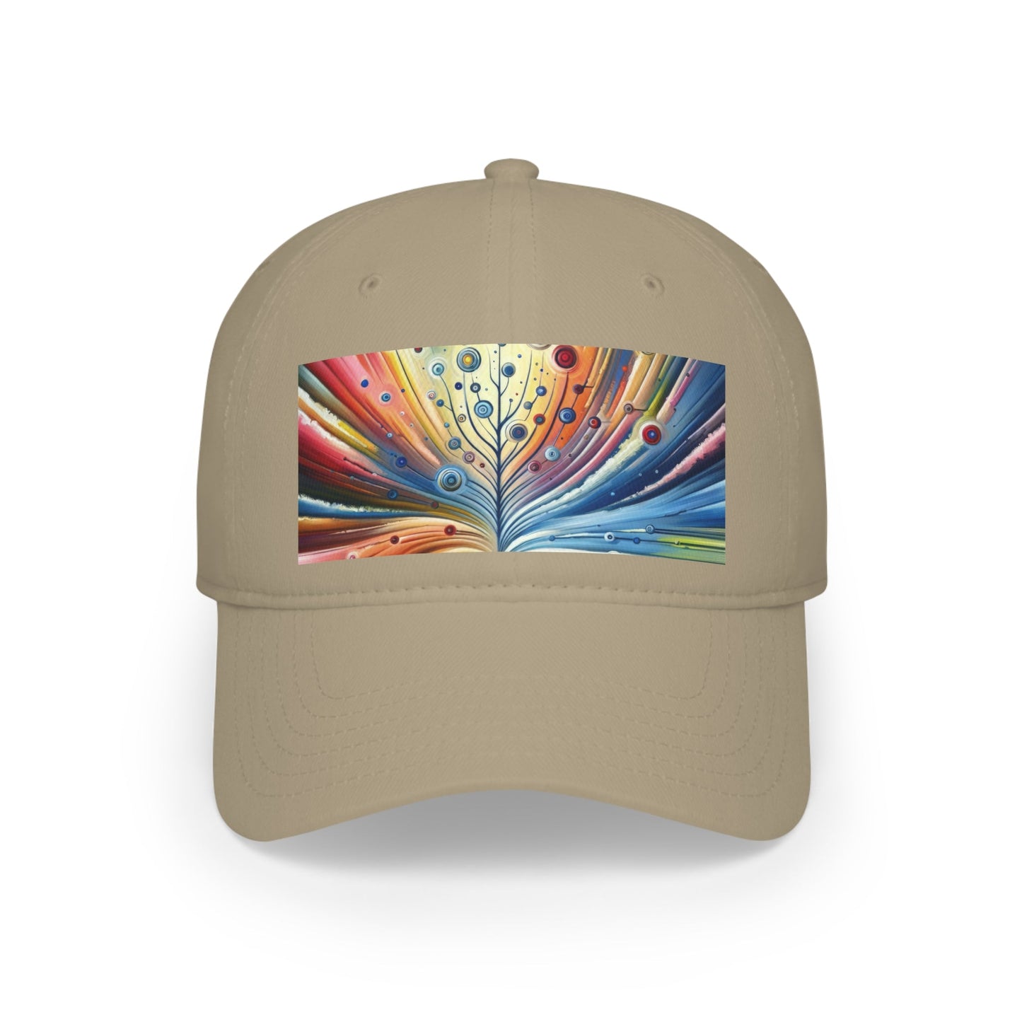 Sustainable Ripple Abstract Low Profile Baseball Cap - ATUH.ART