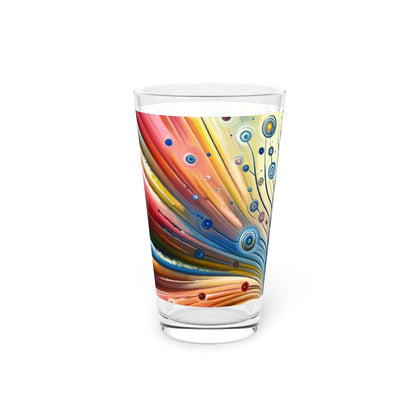 Sustainable Ripple Abstract Pint Glass, 16oz - ATUH.ART