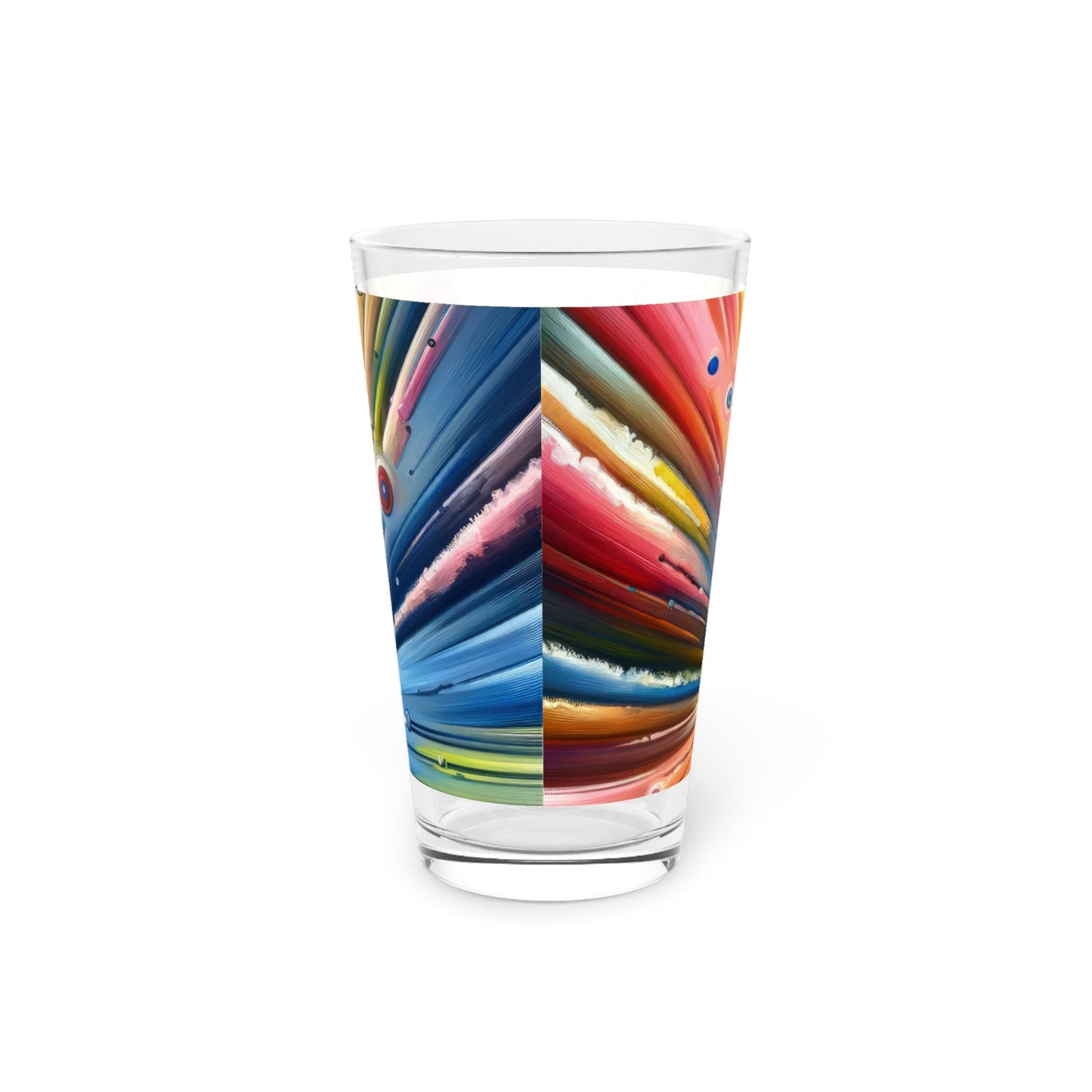 Sustainable Ripple Abstract Pint Glass, 16oz - ATUH.ART