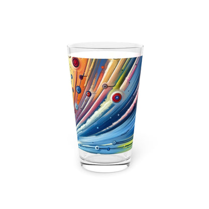 Sustainable Ripple Abstract Pint Glass, 16oz - ATUH.ART