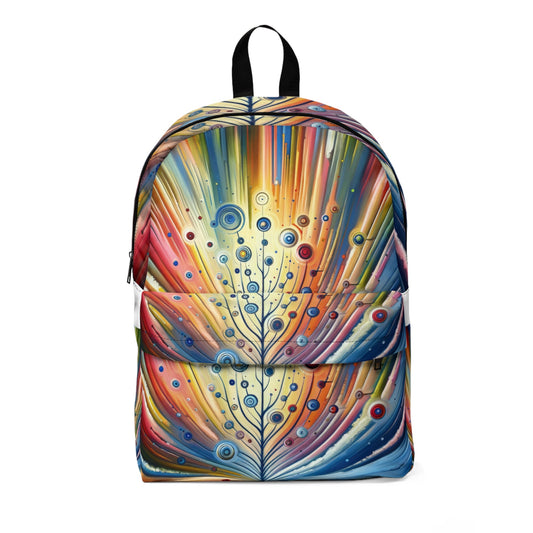 Sustainable Ripple Abstract Unisex Classic Backpack - ATUH.ART