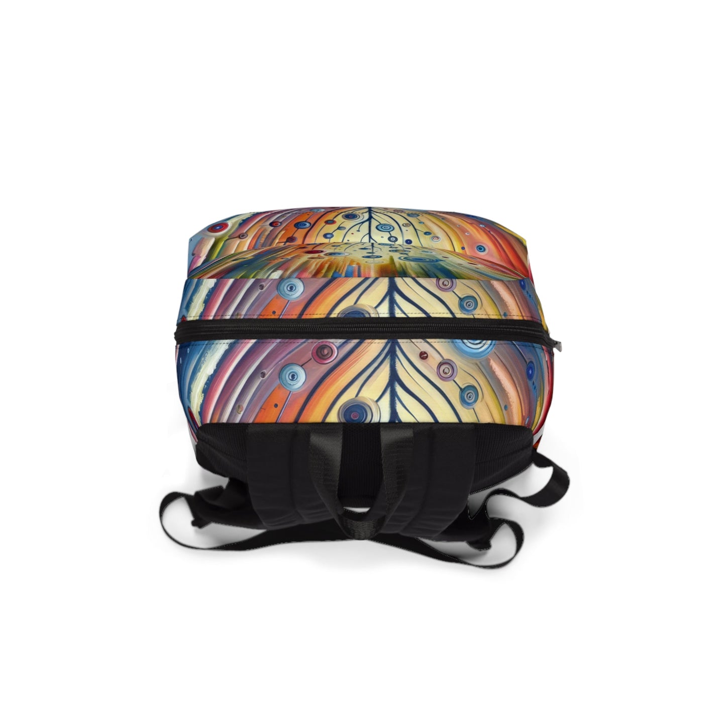 Sustainable Ripple Abstract Unisex Classic Backpack - ATUH.ART