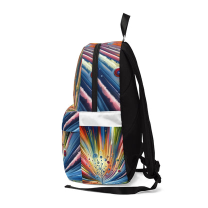 Sustainable Ripple Abstract Unisex Classic Backpack - ATUH.ART