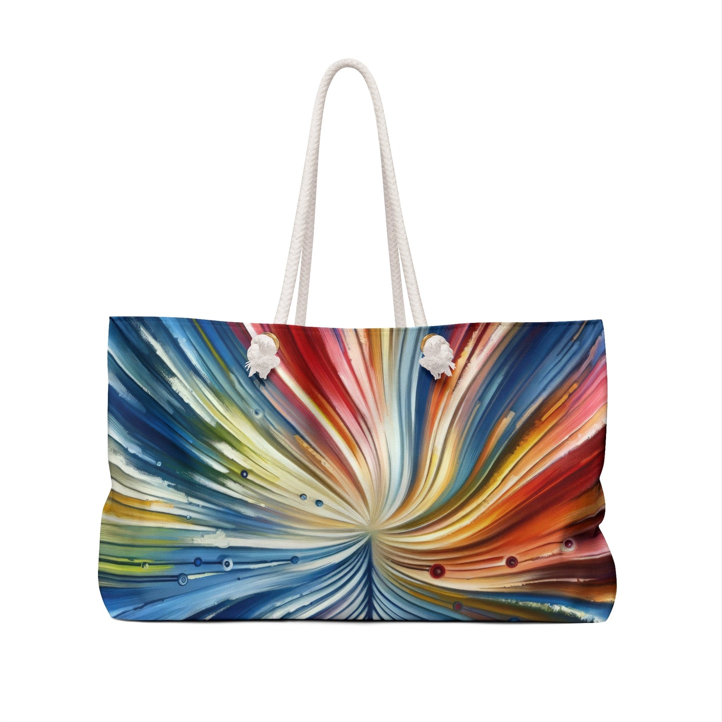 Sustainable Ripple Abstract Weekender Bag - ATUH.ART