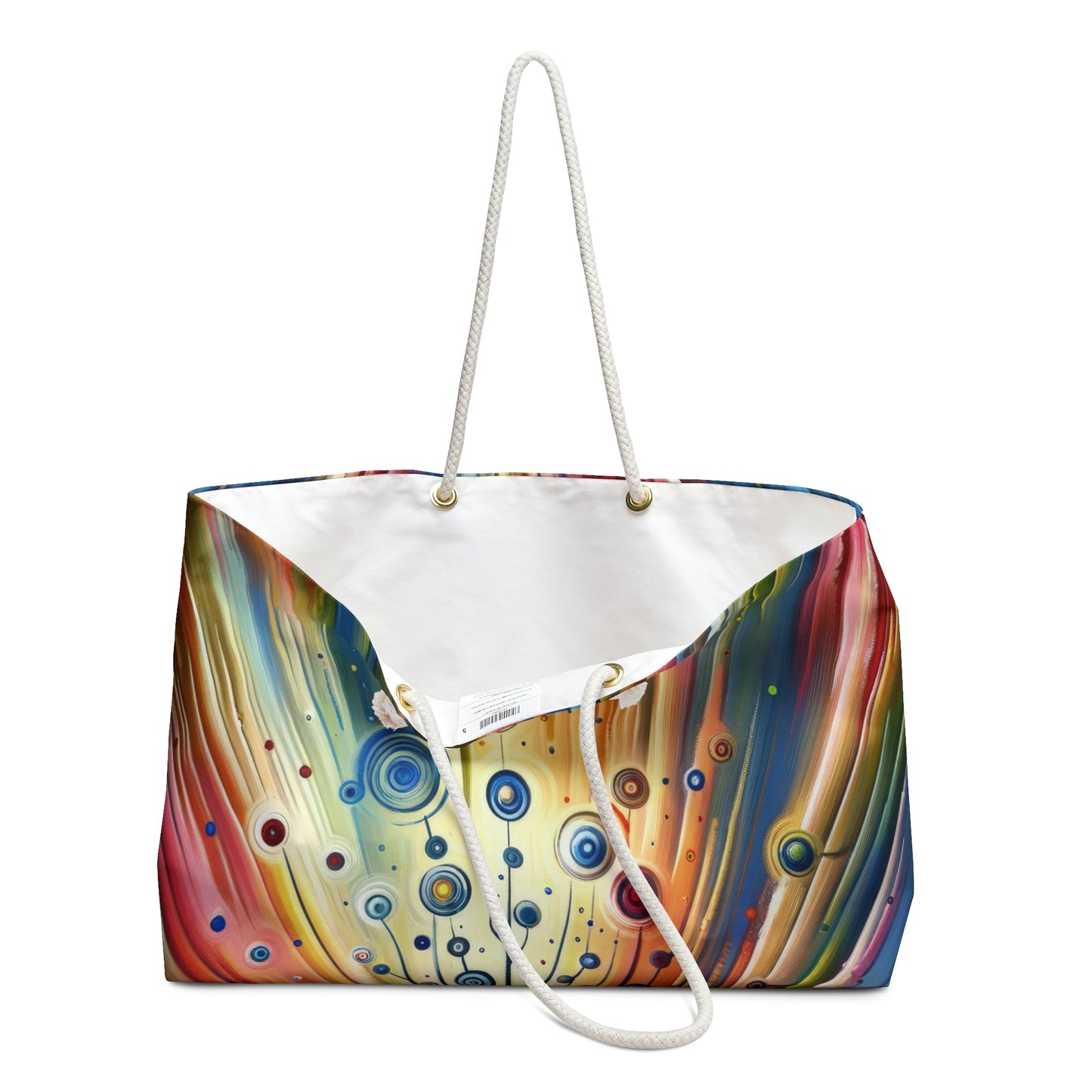 Sustainable Ripple Abstract Weekender Bag - ATUH.ART