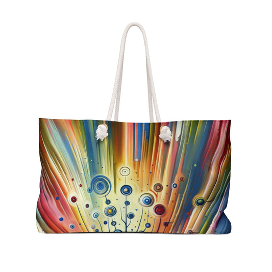 Sustainable Ripple Abstract Weekender Bag - ATUH.ART