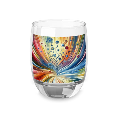 Sustainable Ripple Abstract Whiskey Glass - ATUH.ART