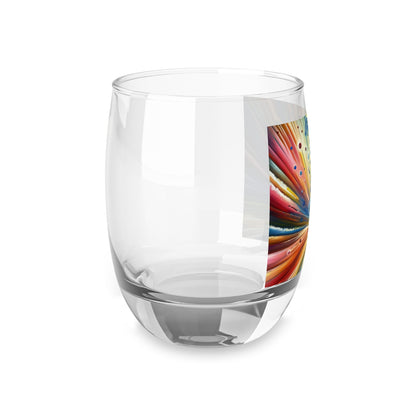 Sustainable Ripple Abstract Whiskey Glass - ATUH.ART