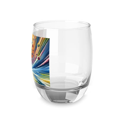 Sustainable Ripple Abstract Whiskey Glass - ATUH.ART