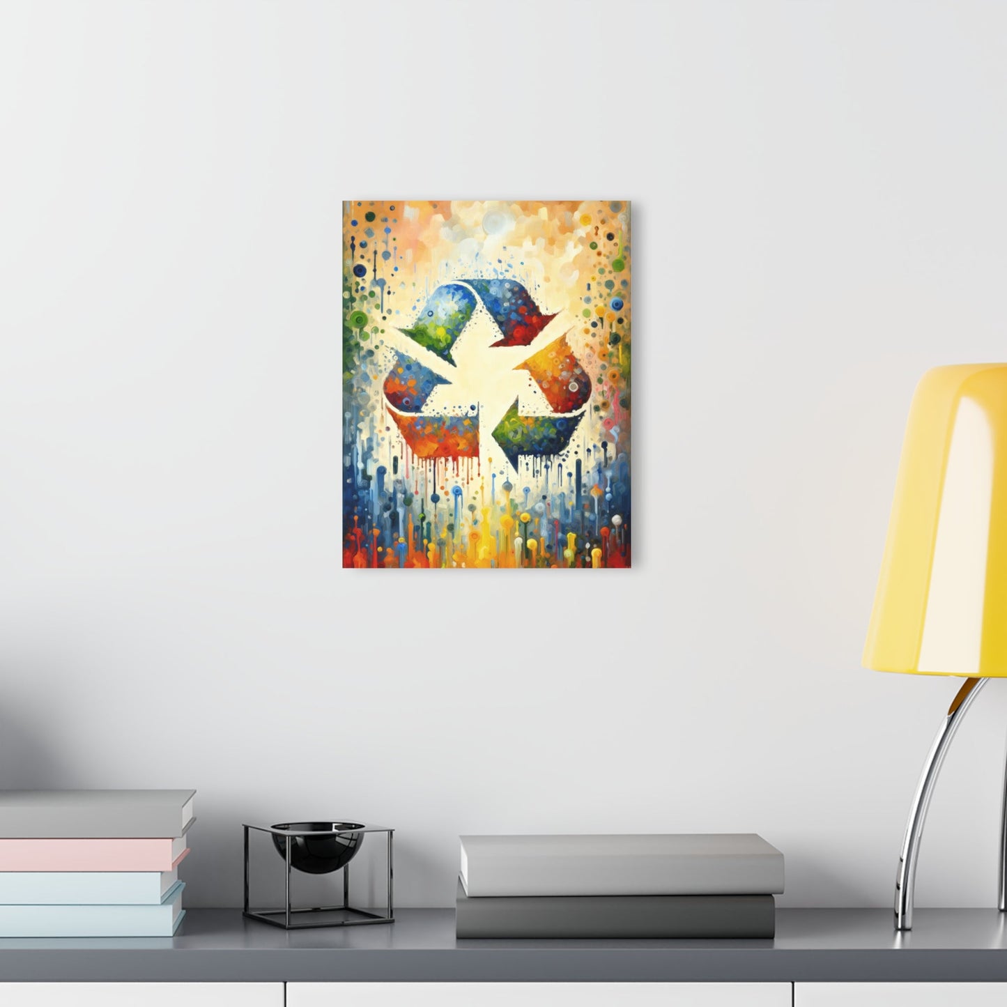 Sustainable Transformation Tachism Acrylic Prints (French Cleat Hanging) - ATUH.ART