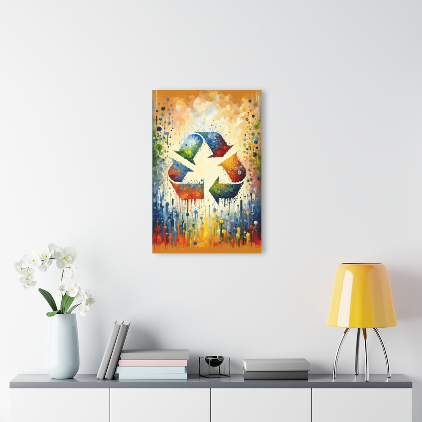 Sustainable Transformation Tachism Acrylic Prints (French Cleat Hanging) - ATUH.ART