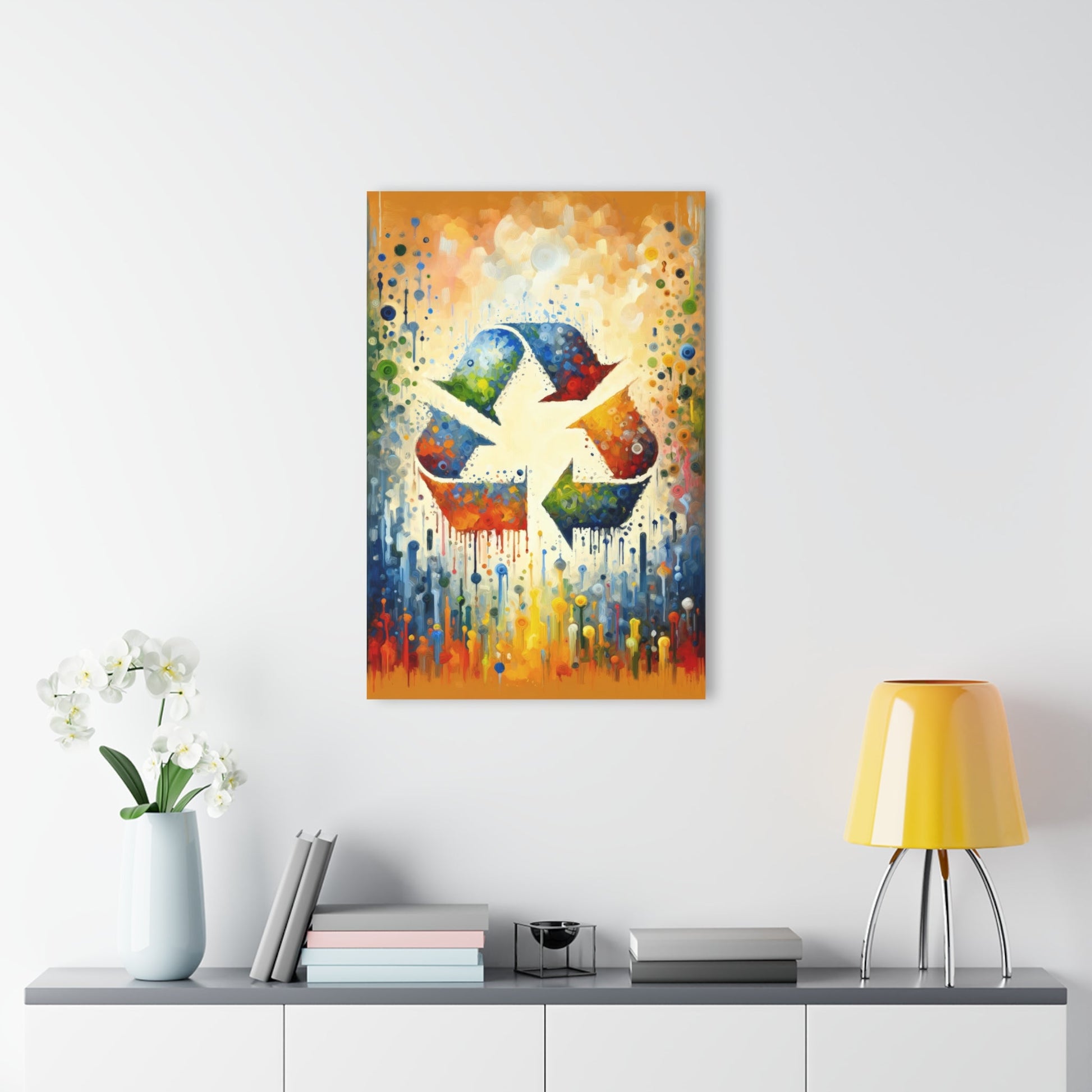 Sustainable Transformation Tachism Acrylic Prints (French Cleat Hanging) - ATUH.ART