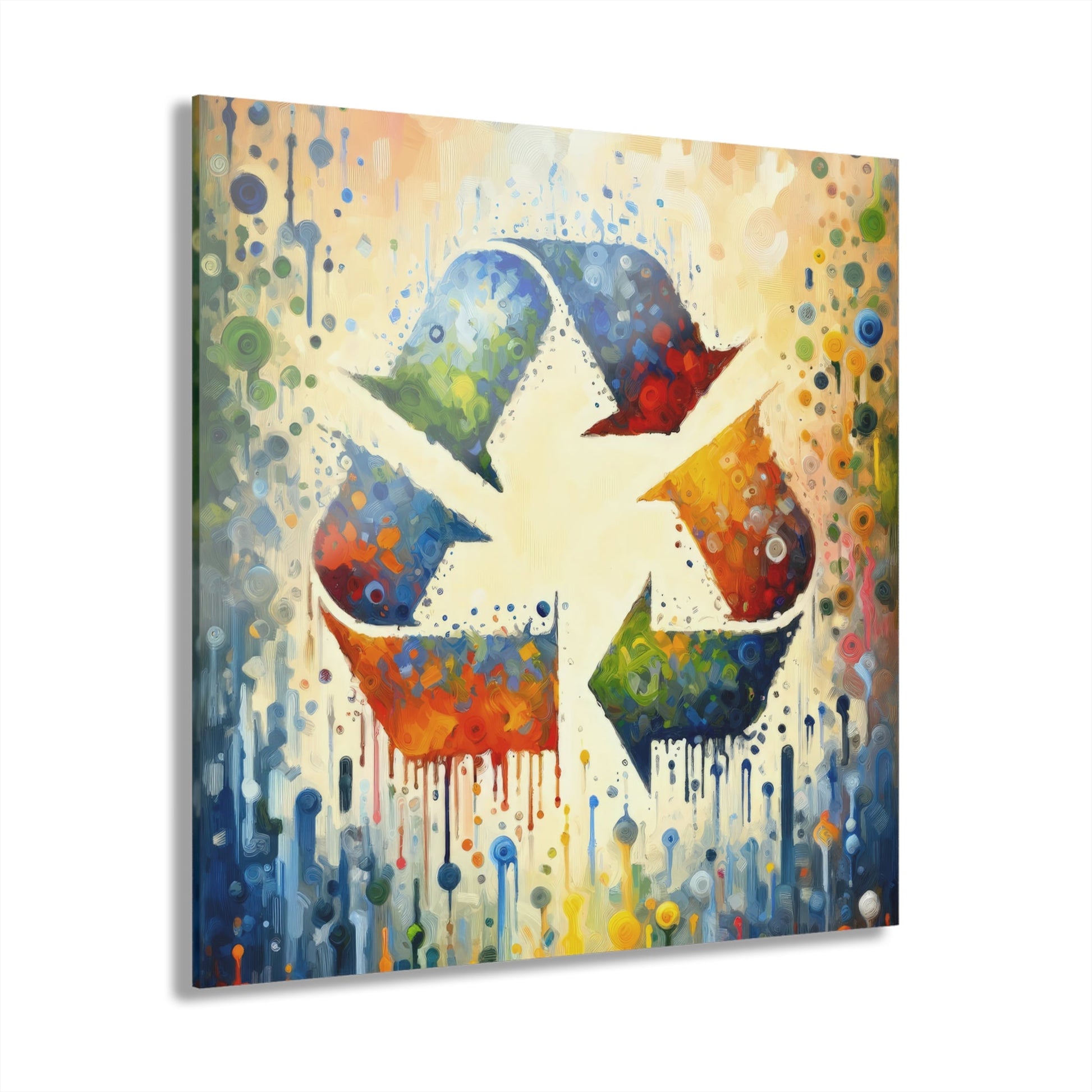Sustainable Transformation Tachism Acrylic Prints (French Cleat Hanging) - ATUH.ART