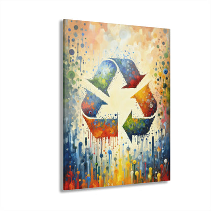 Sustainable Transformation Tachism Acrylic Prints (French Cleat Hanging) - ATUH.ART
