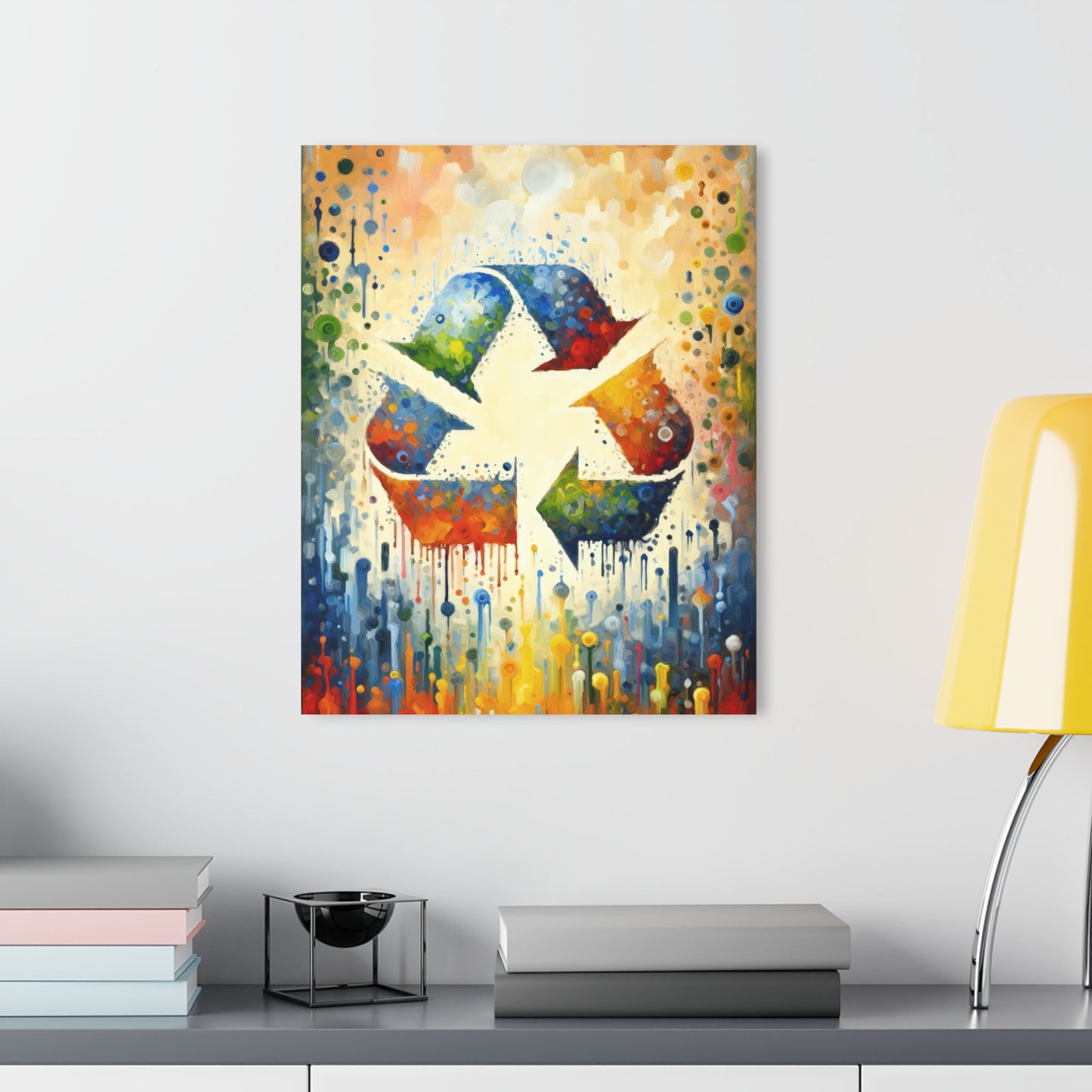 Sustainable Transformation Tachism Acrylic Prints (French Cleat Hanging) - ATUH.ART