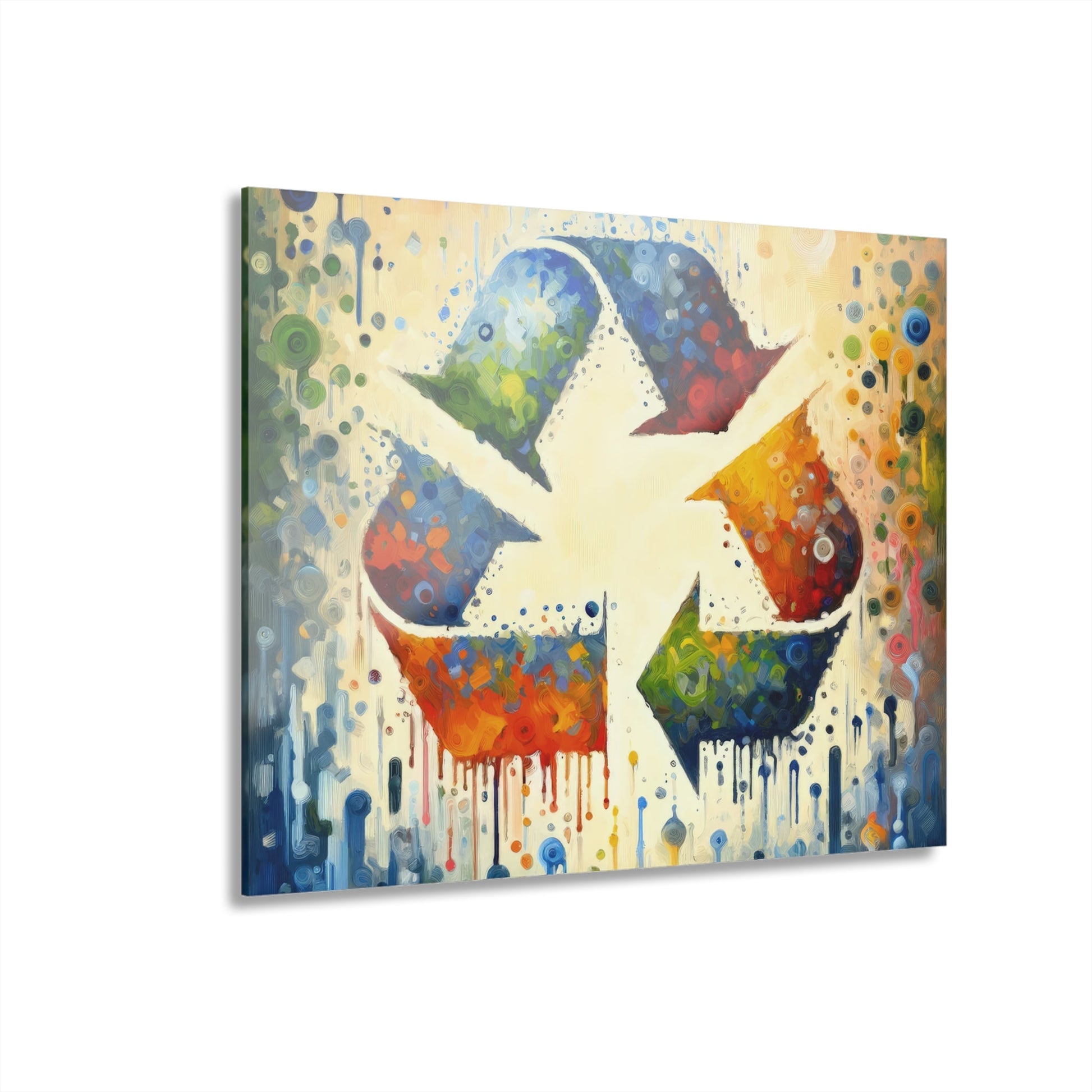 Sustainable Transformation Tachism Acrylic Prints (French Cleat Hanging) - ATUH.ART