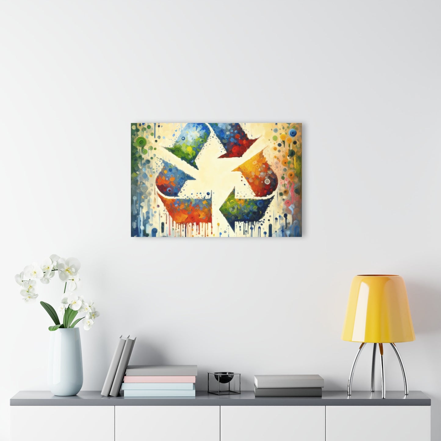 Sustainable Transformation Tachism Acrylic Prints (French Cleat Hanging) - ATUH.ART