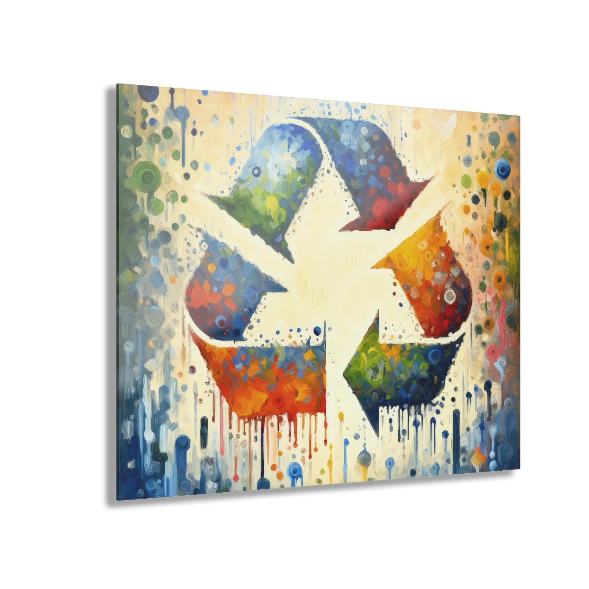 Sustainable Transformation Tachism Acrylic Prints (French Cleat Hanging) - ATUH.ART