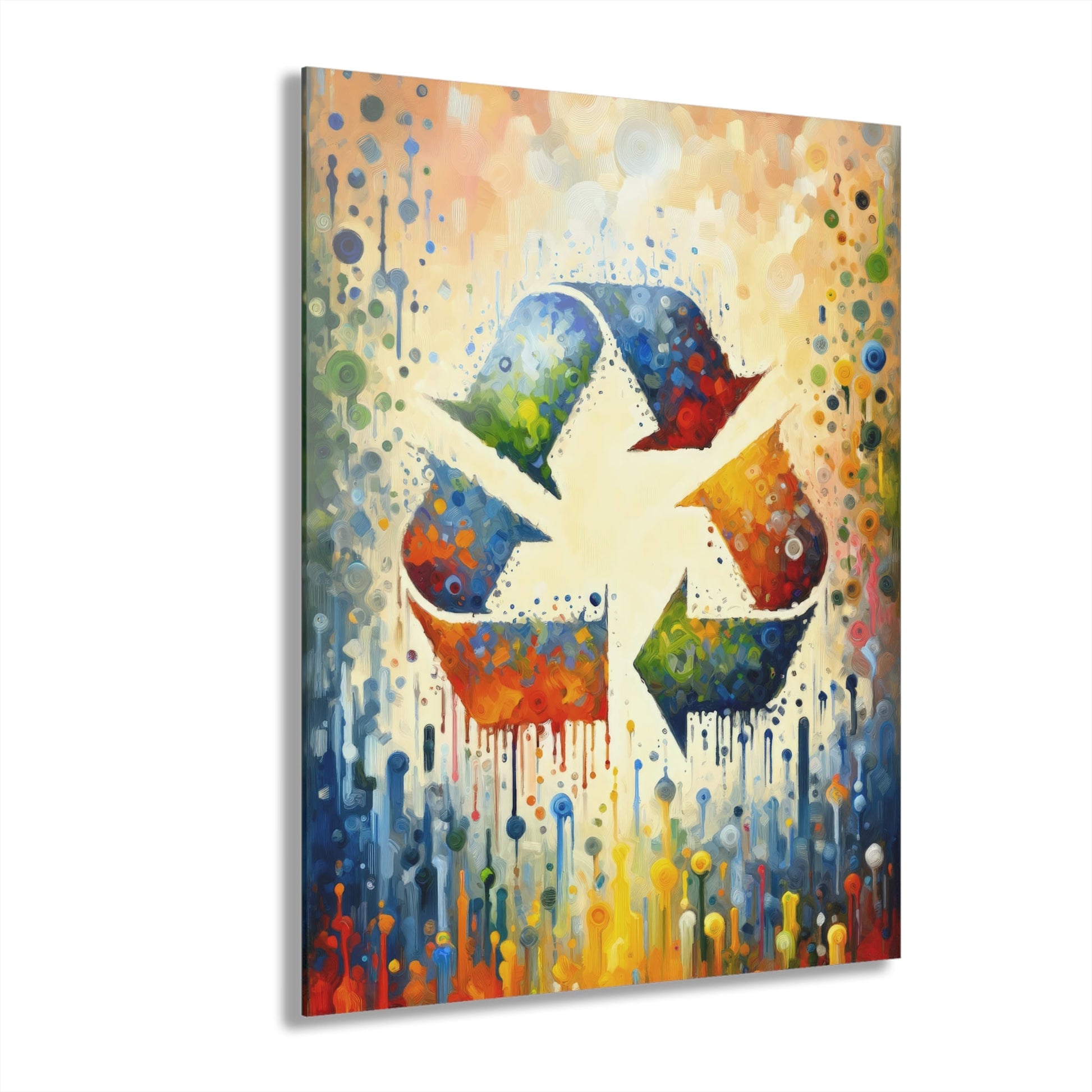 Sustainable Transformation Tachism Acrylic Prints (French Cleat Hanging) - ATUH.ART