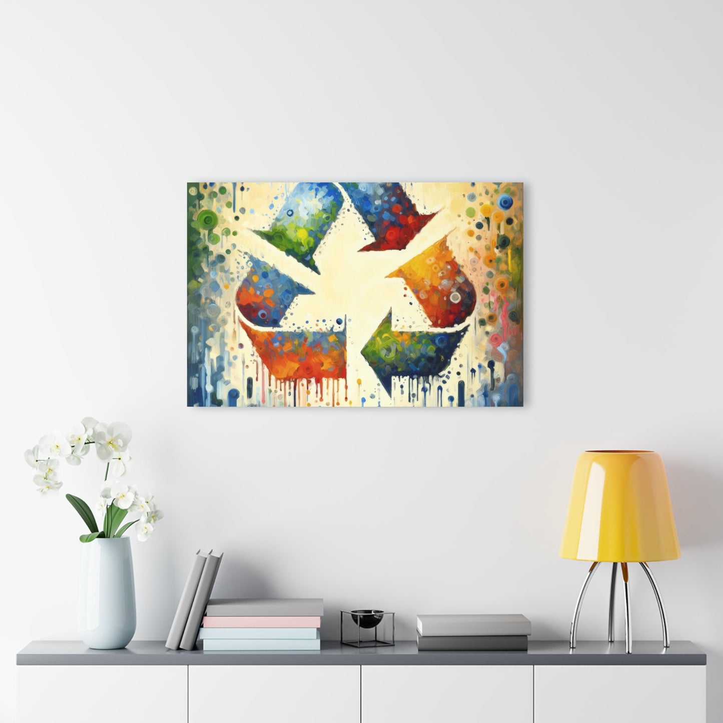 Sustainable Transformation Tachism Acrylic Prints (French Cleat Hanging) - ATUH.ART