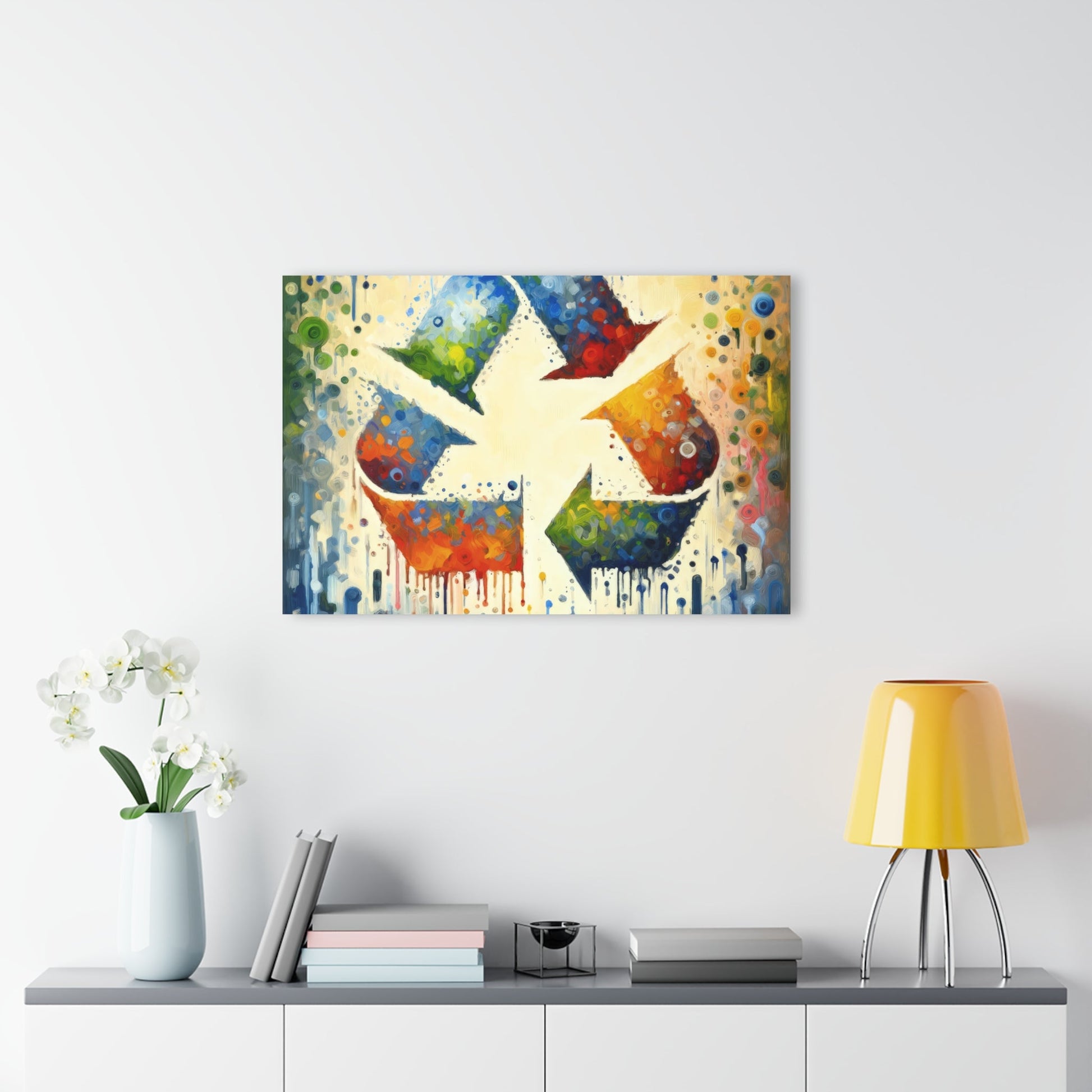 Sustainable Transformation Tachism Acrylic Prints (French Cleat Hanging) - ATUH.ART
