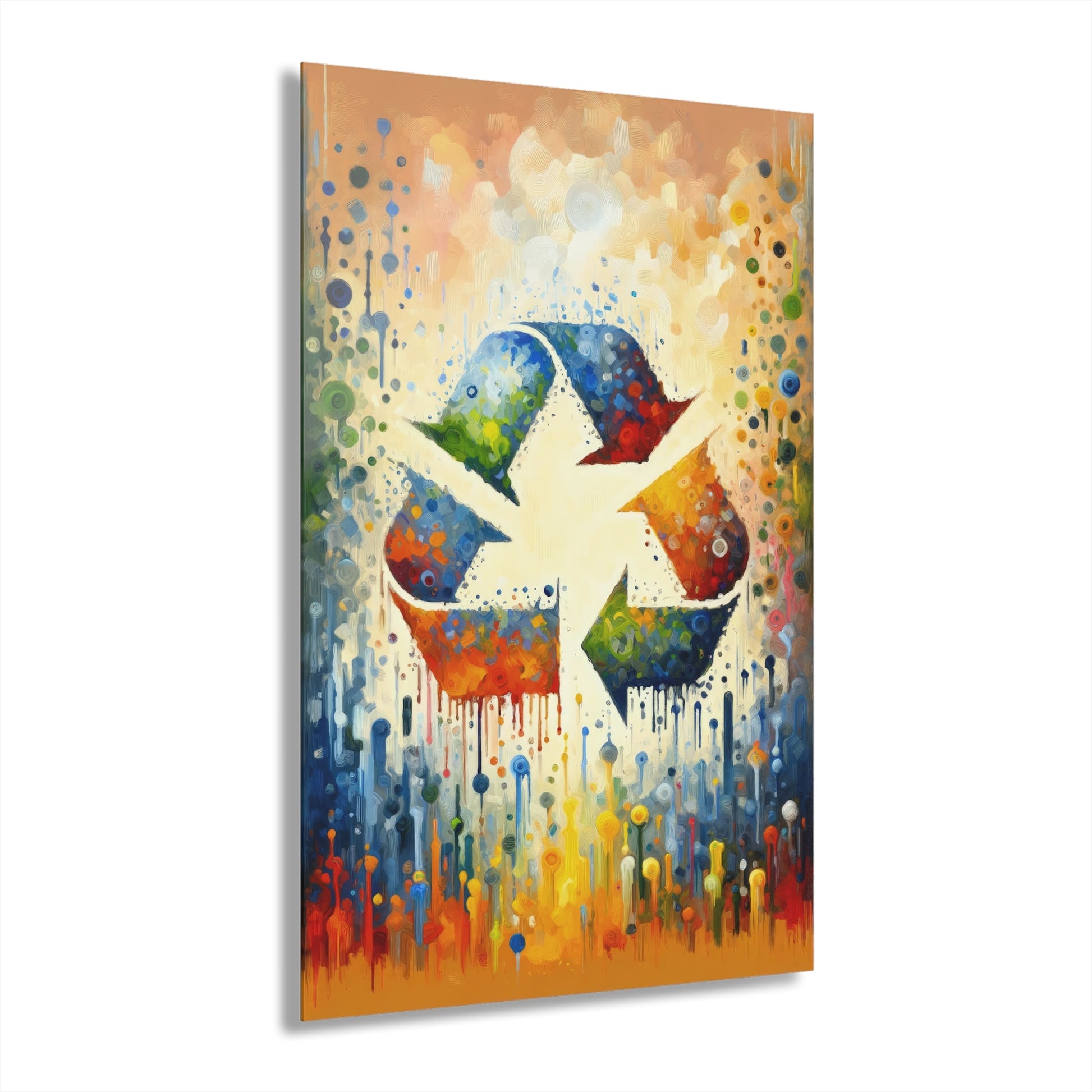 Sustainable Transformation Tachism Acrylic Prints (French Cleat Hanging) - ATUH.ART