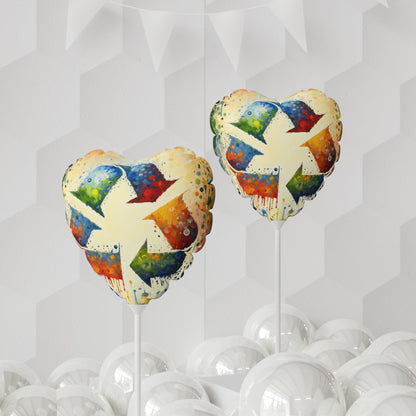 Sustainable Transformation Tachism Balloon (Round and Heart-shaped), 11" - ATUH.ART