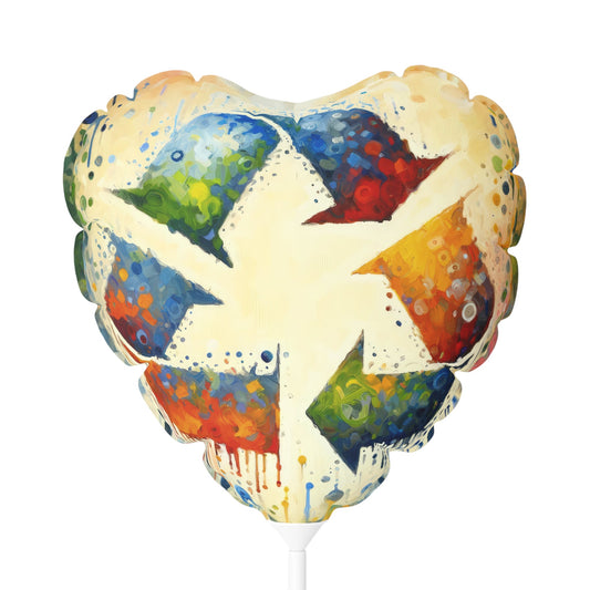Sustainable Transformation Tachism Balloon (Round and Heart-shaped), 11" - ATUH.ART