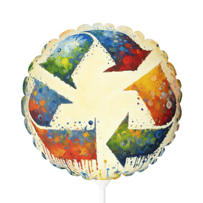 Sustainable Transformation Tachism Balloon (Round and Heart-shaped), 11" - ATUH.ART