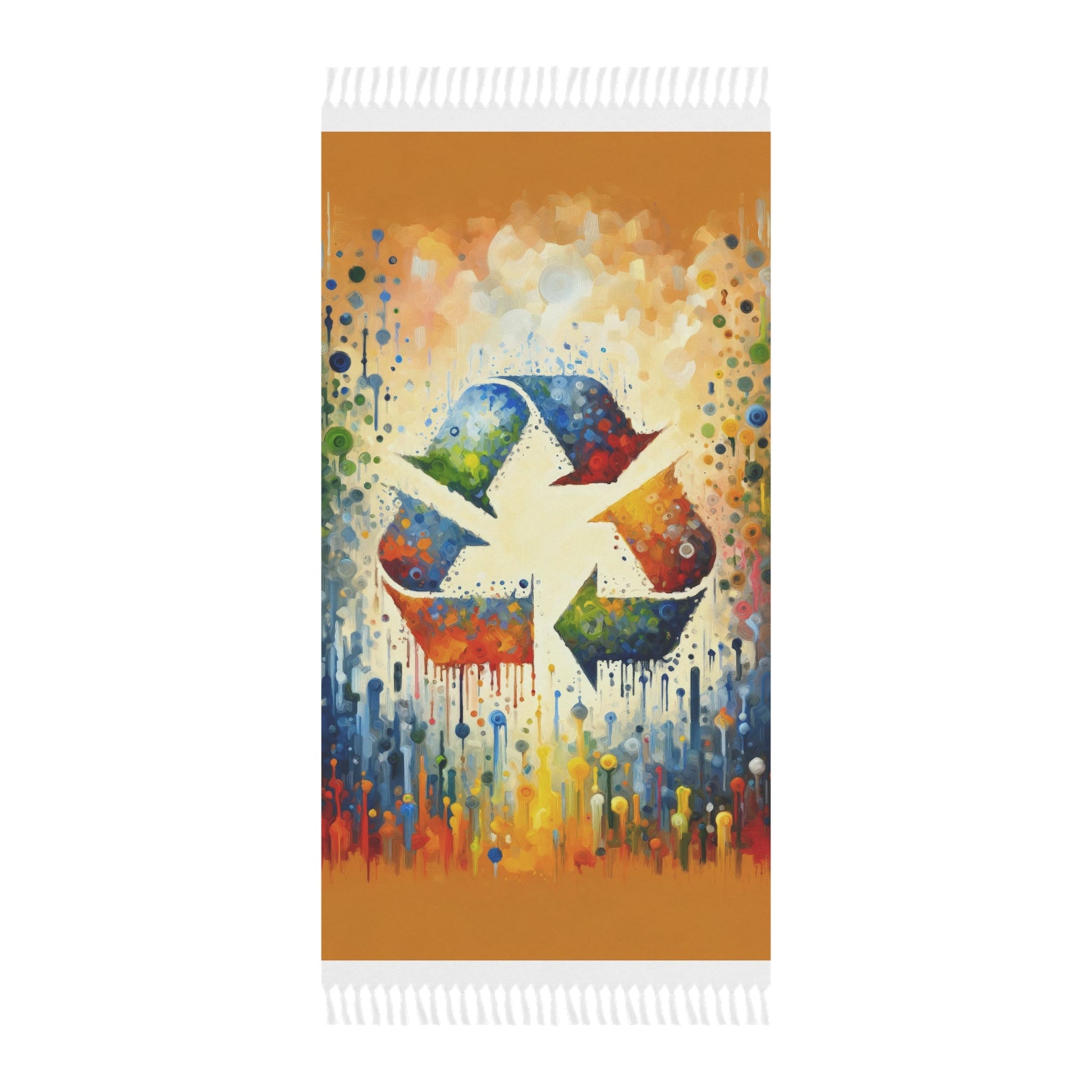 Sustainable Transformation Tachism Boho Beach Cloth - ATUH.ART