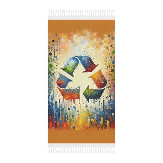 Sustainable Transformation Tachism Boho Beach Cloth - ATUH.ART