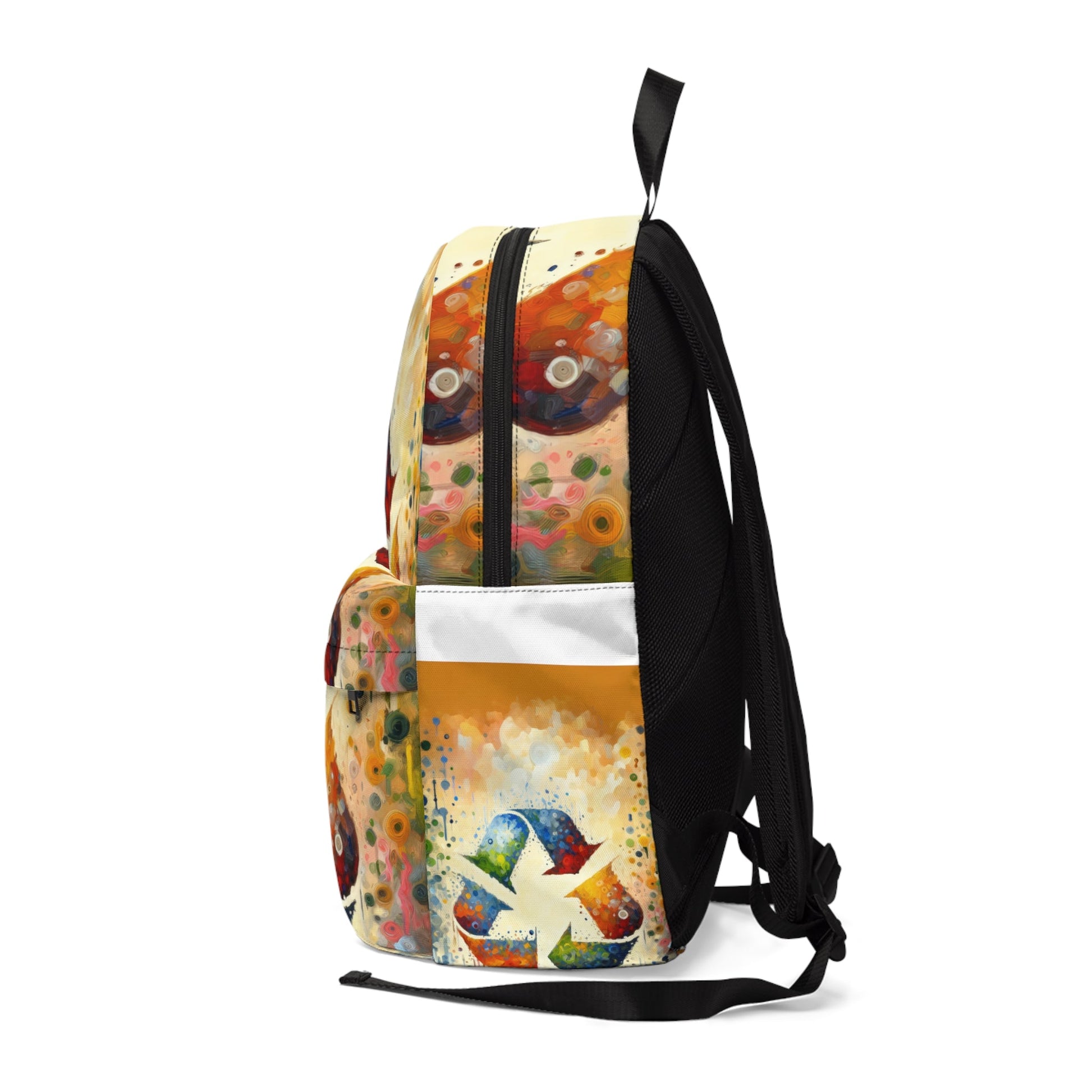 Sustainable Transformation Tachism Unisex Classic Backpack - ATUH.ART