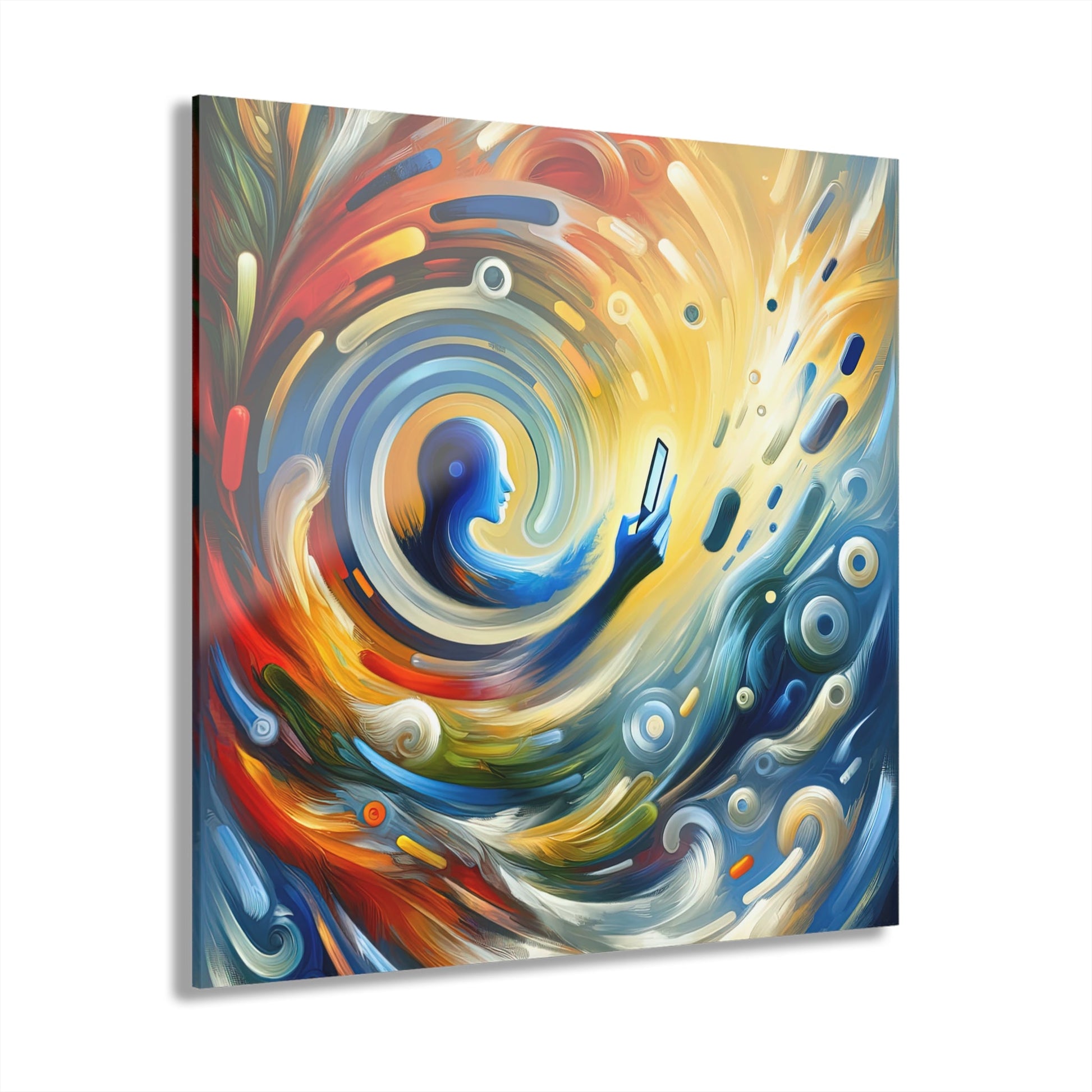 Swipe Connection Tachism Acrylic Prints (French Cleat Hanging) - ATUH.ART